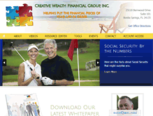 Tablet Screenshot of creativewealthfinancial.com